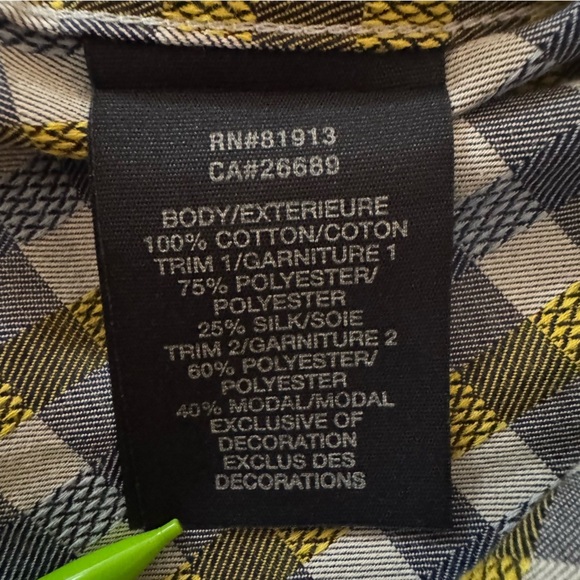 Robert Graham Shirt Flip Cuff Multicolor Plaid Floral Men’s Medium Business - Picture 9 of 11